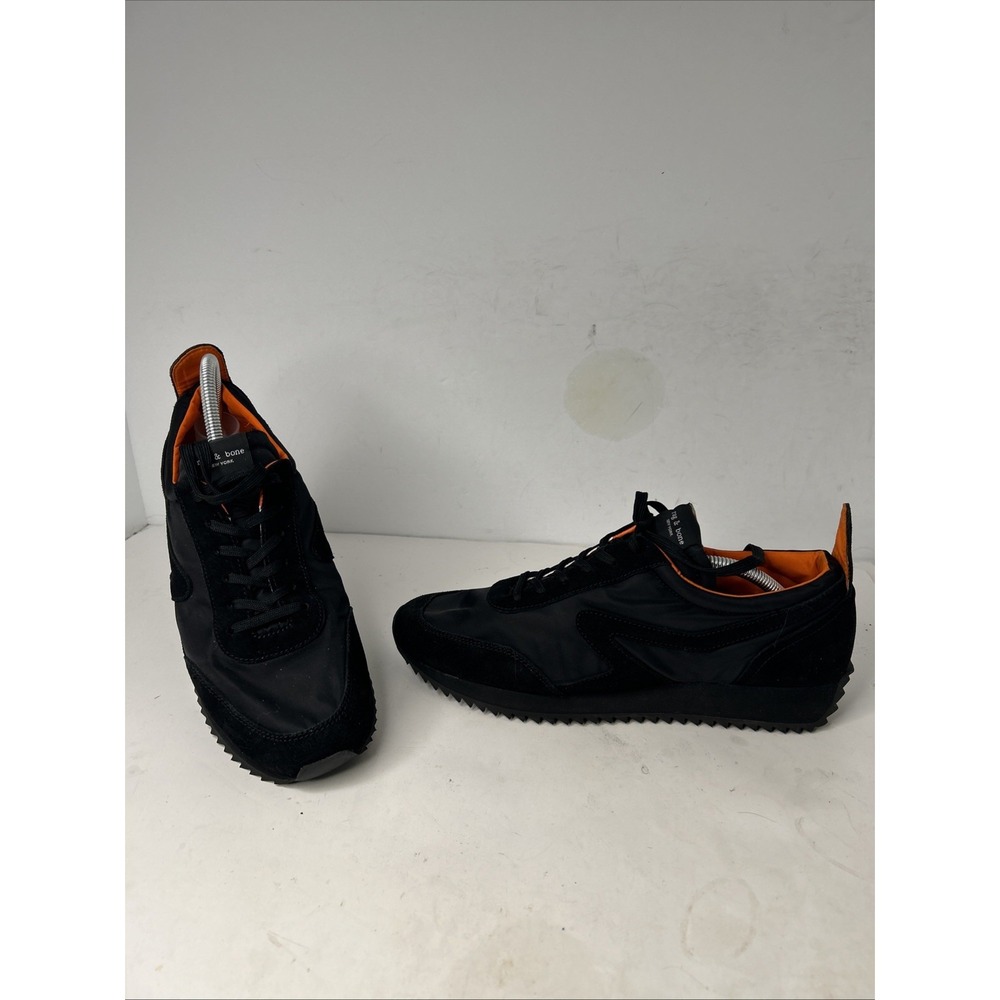 Rag & Bone Retro Ortholite Sneakers Men's Sz 43 EU - US 10 Black‎